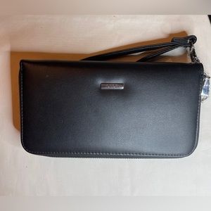 BCBG Black Zip Wallet